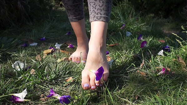 Crushing Flowers Barefoot Grass