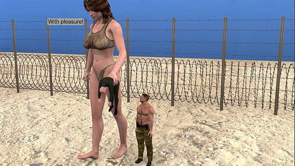 Giantess growth giantess sex, Shrink part