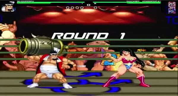 Wonderwoman fuck Fireworks craftsman(mugen hentai)