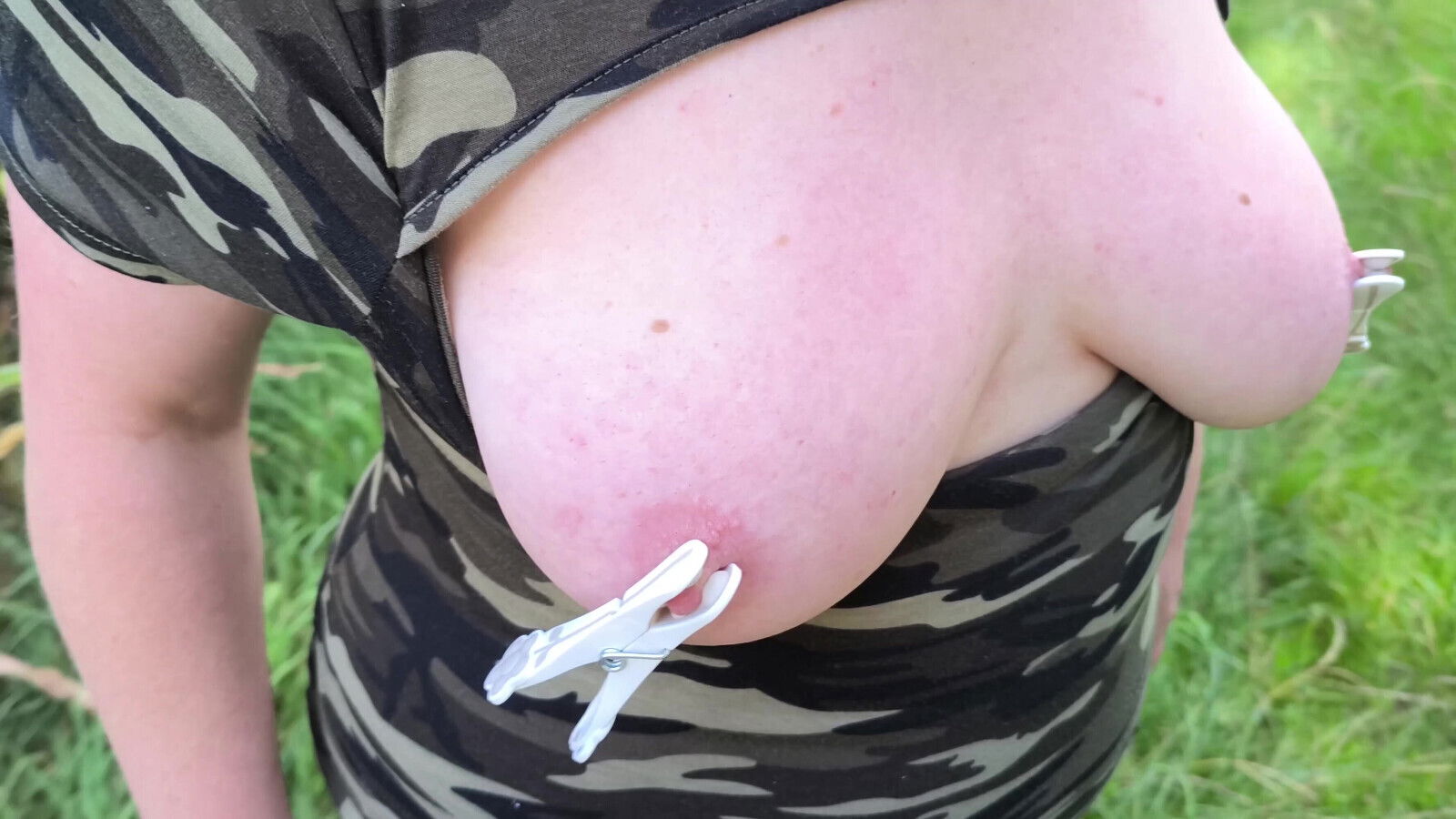 hiking with nipple clamps