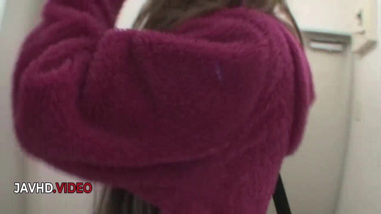 Hairy pussy Japanese Saki Oshiro sucks dick hardcore then rides intense