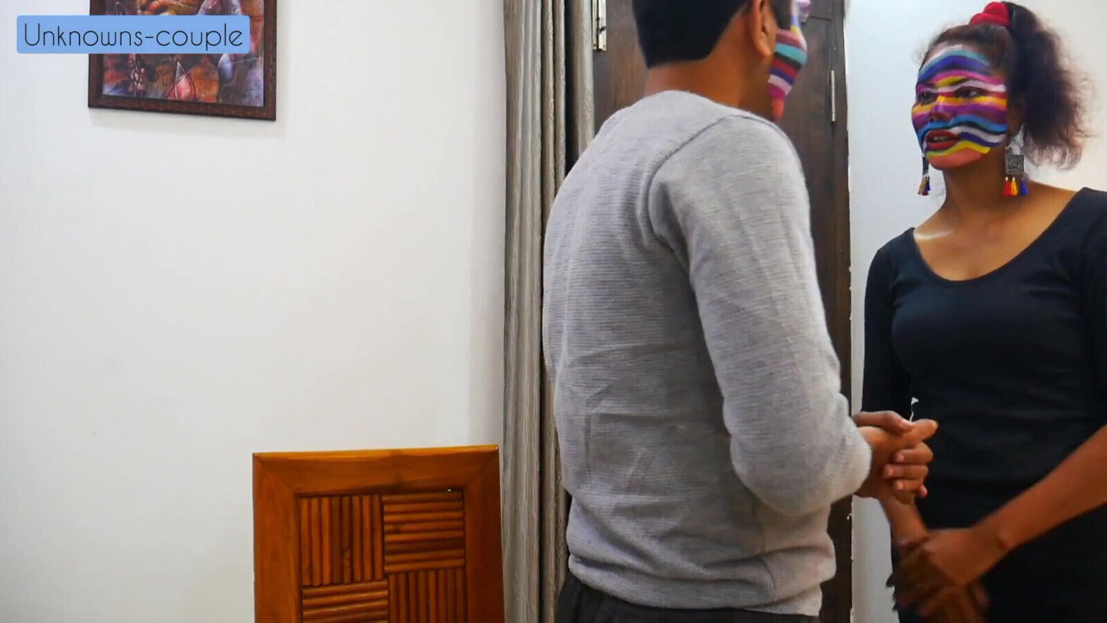 Lonely Housewife Calls Househelp Cook Fuck Kitchen