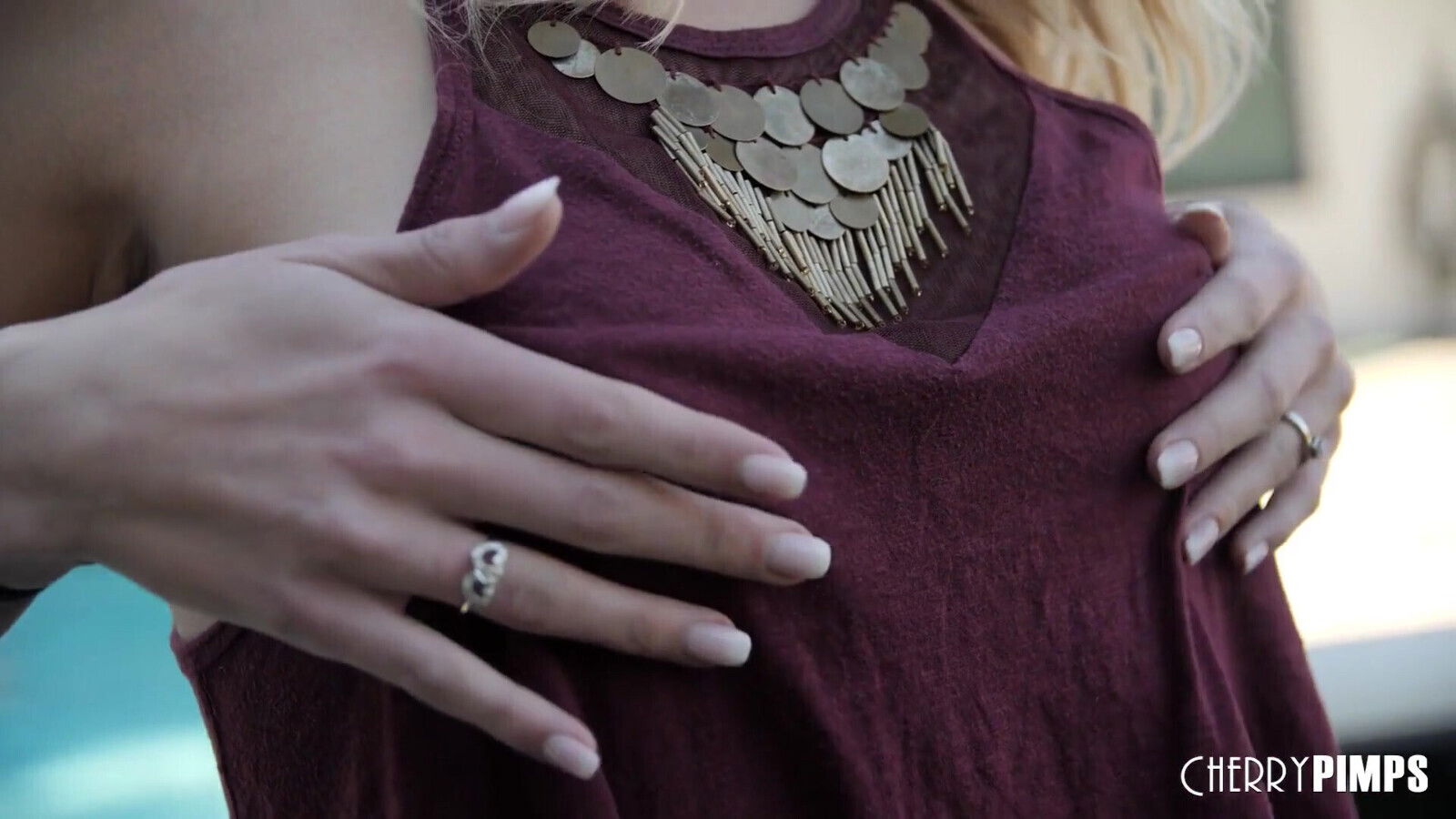 Petite Macy Meadows Romantic Lovemaking Ends with Face!