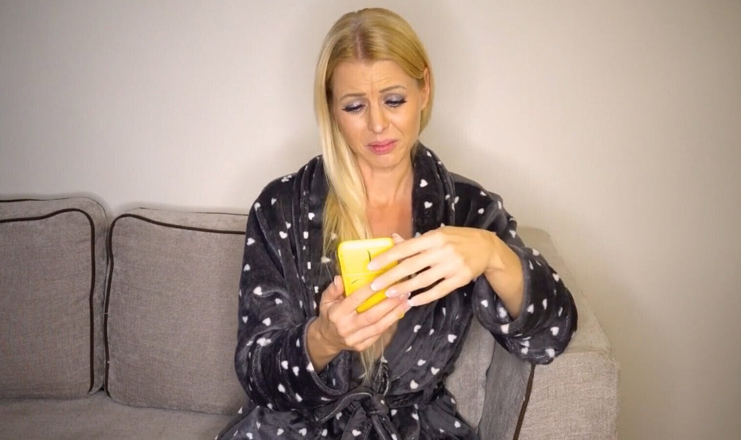 blonde MILF disgusted picture small penis