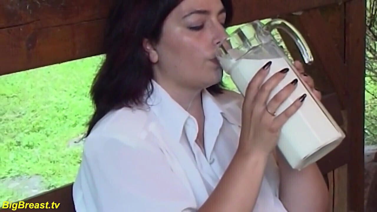 extreme monster mature plays with milk