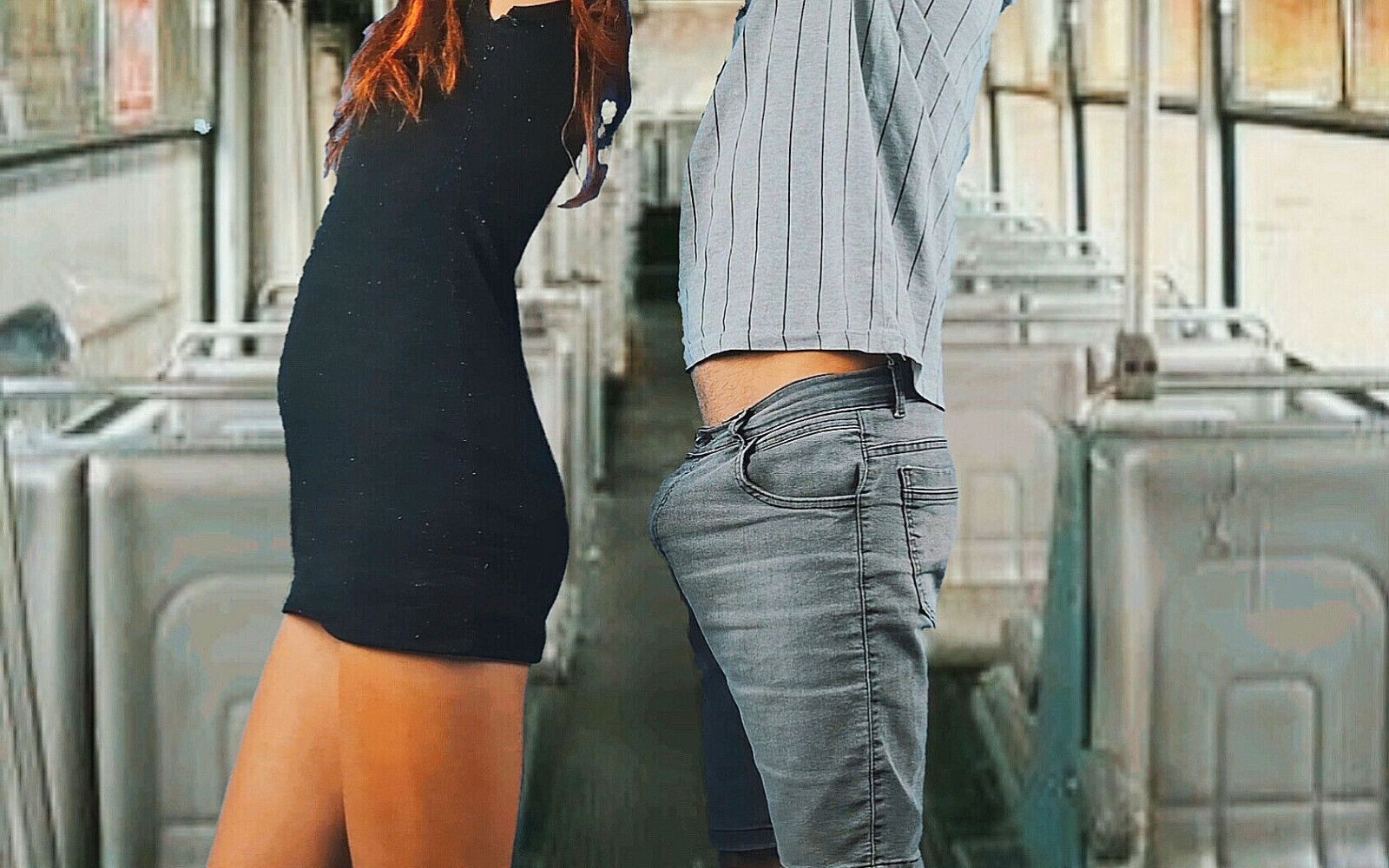 Schoolgirl Thighed Stranger!