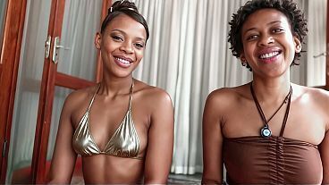 Bubble Butt Black Sluts Team Ride Interracial Threesome