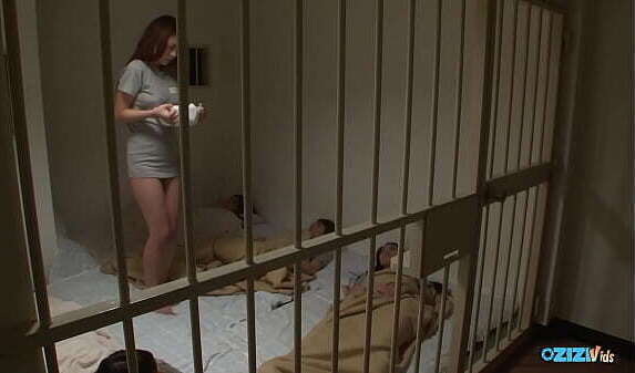 This experienced girl trying suck this prison toilet