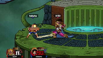 flexible, peleando contra PollitoPov