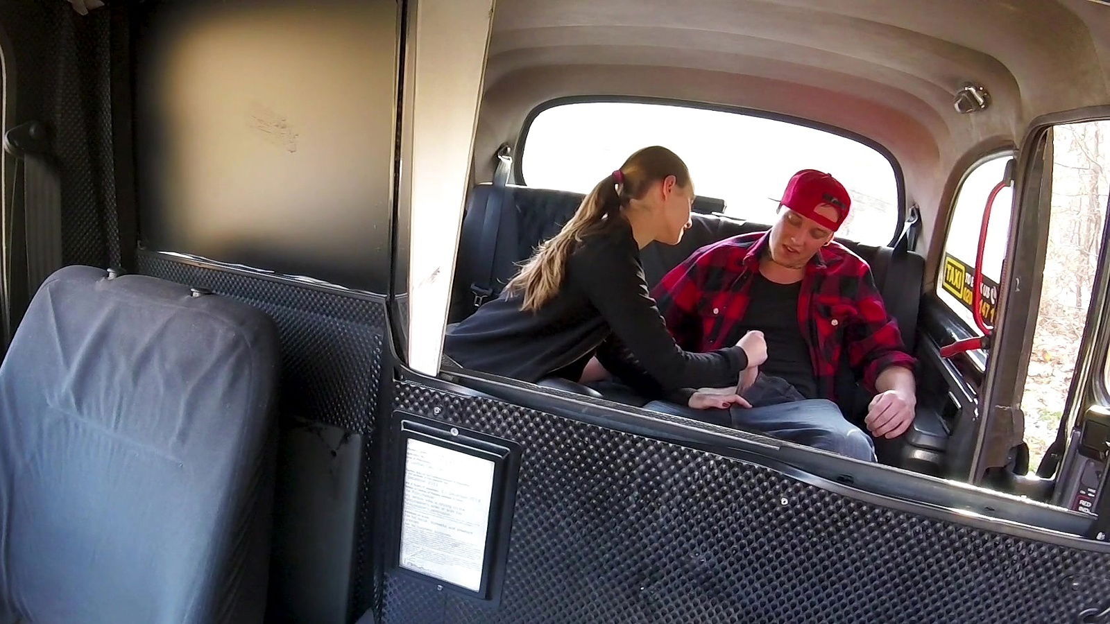 All-natural Lady pleasures lucky backseat