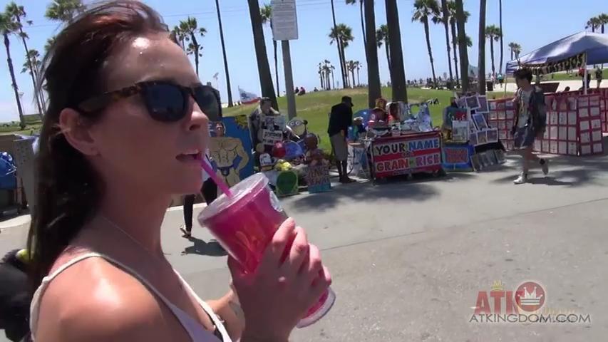 beach with Ashley Stone leading way! Girlfriends: Amateur, Brunette Porn