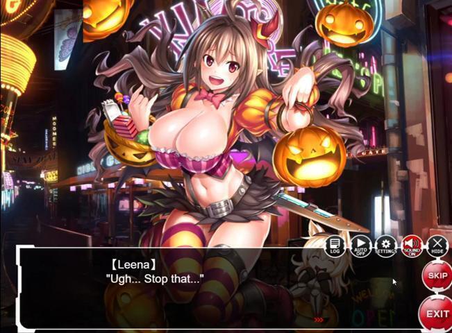 Halloween Night Leena H-Scene Taimanin Asagi Battle Arena ENG: Cumshot, Creampie Hentai Porn