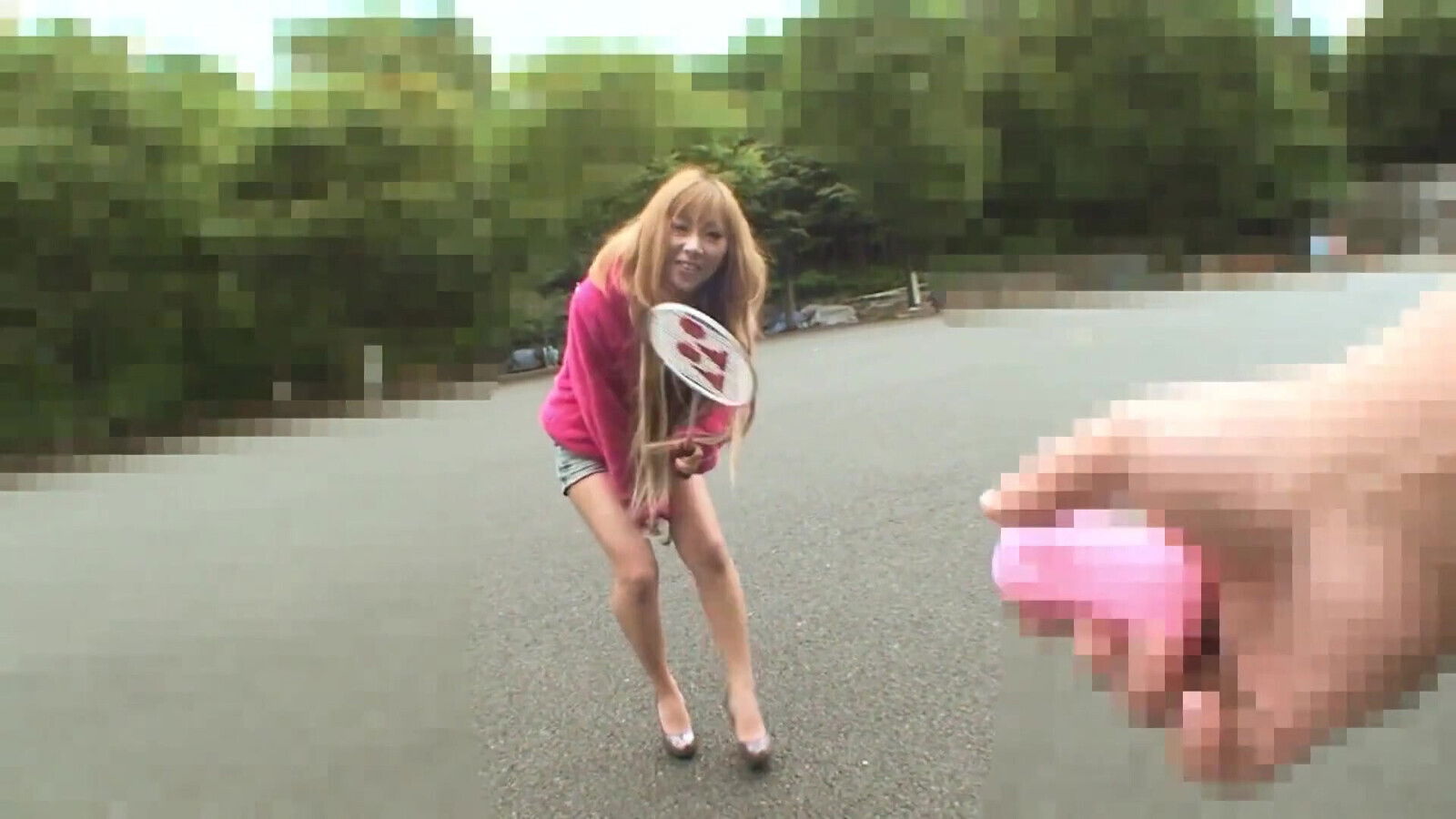 Horny Asian slut fucks till pussy leaks