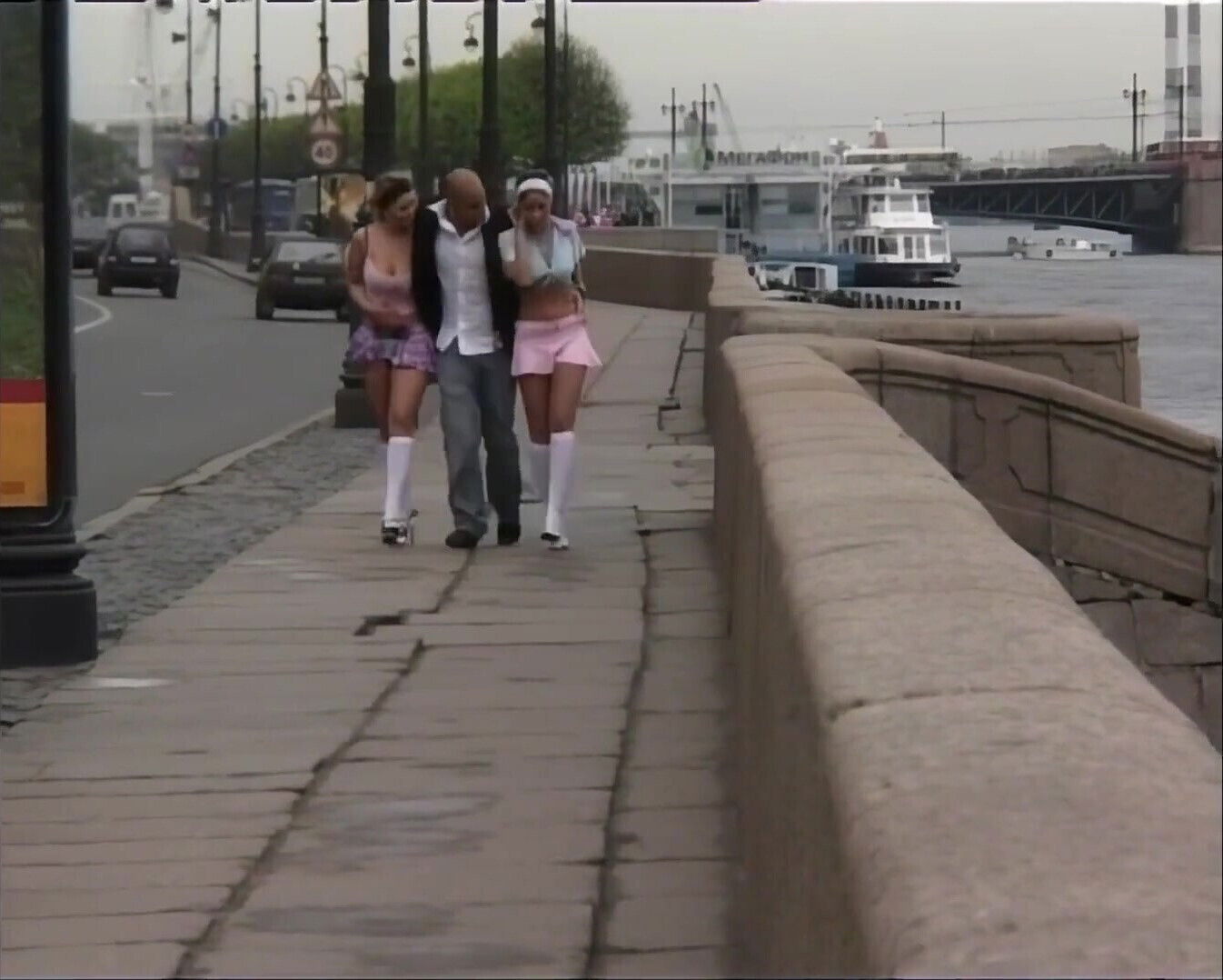 Blonde Intense Threesome Pounding