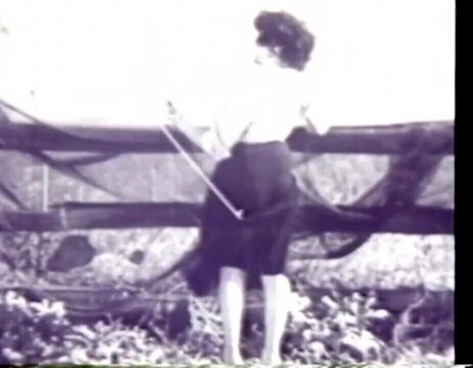 Vintage wild blonde striptease