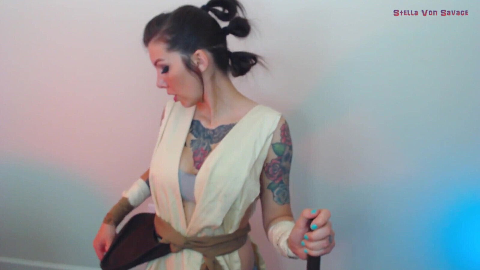 Rey's Staff Star Wars Cosplay Fuck