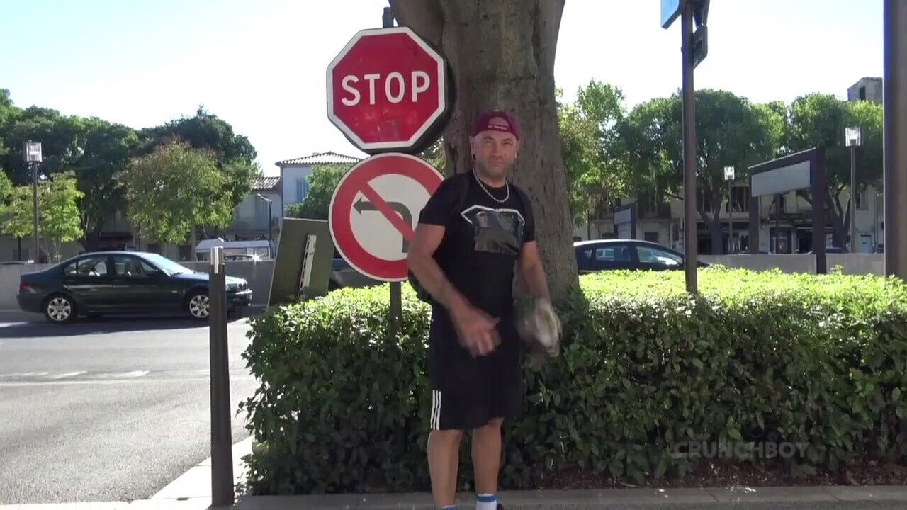 Fucked bareback outdoor parking