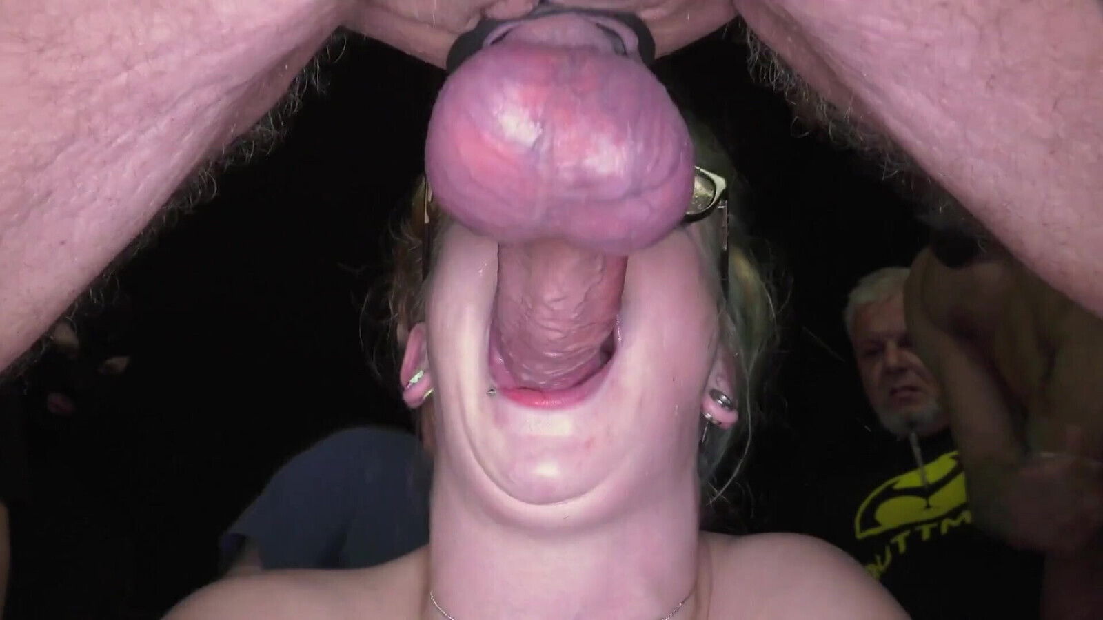 Hottie gets fucked deep after gagging hard long cocks