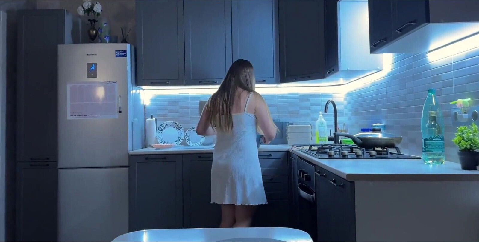 Fucking Curvy Night Kitchen Random Homemade Fuck