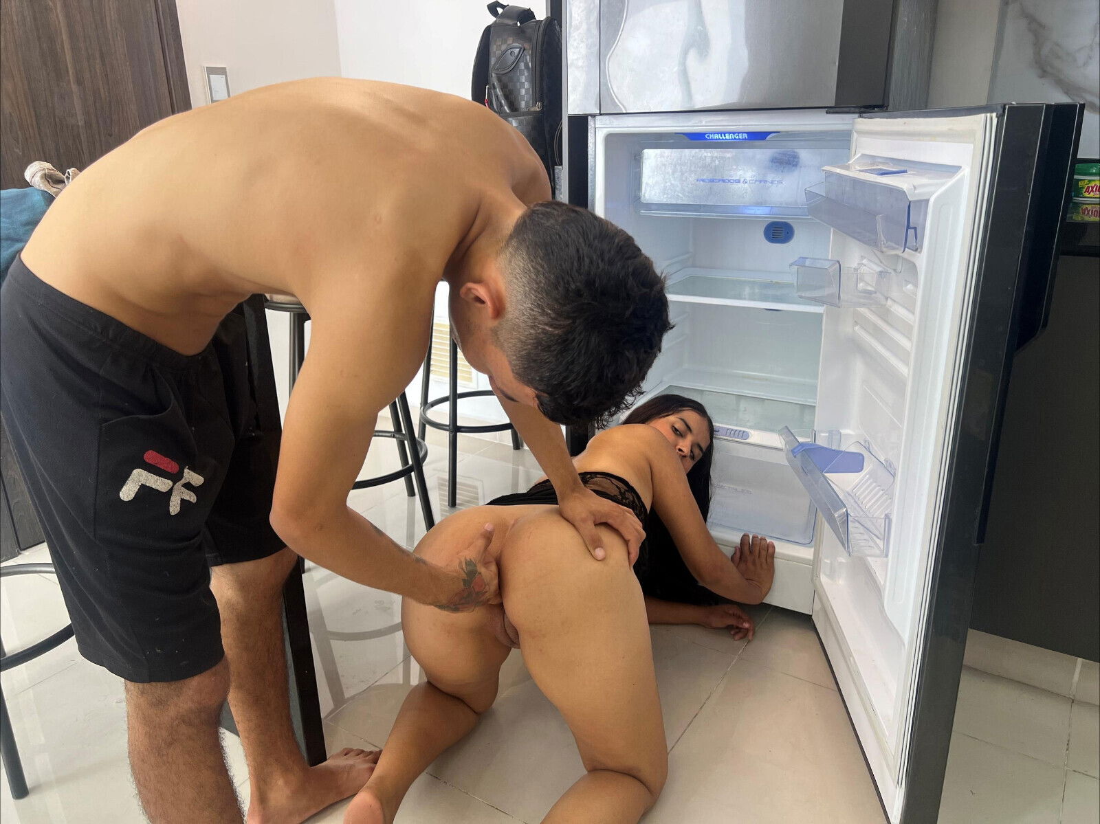 convince stepbrother fuck exchange cleaning fridge ends cumming pussy
