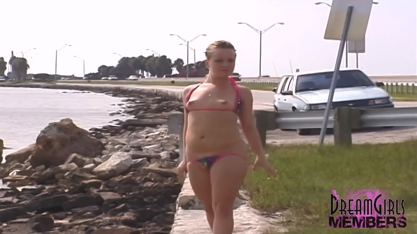 Freaky Spinner Spreads Pussy Back Seat