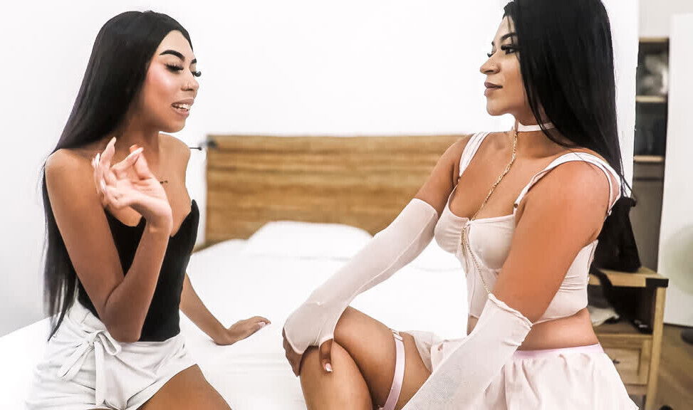 Latina Cheats American With Slutty Lesbian Friend