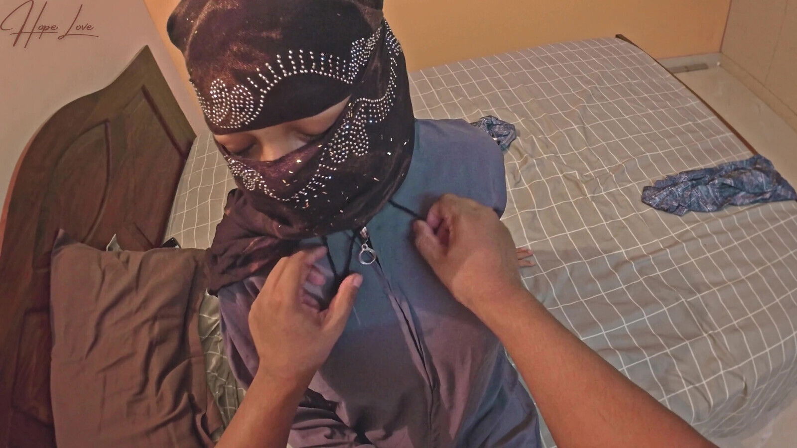 Hijabi Indonesian Girl Hides Beautiful Body Inside Dress.