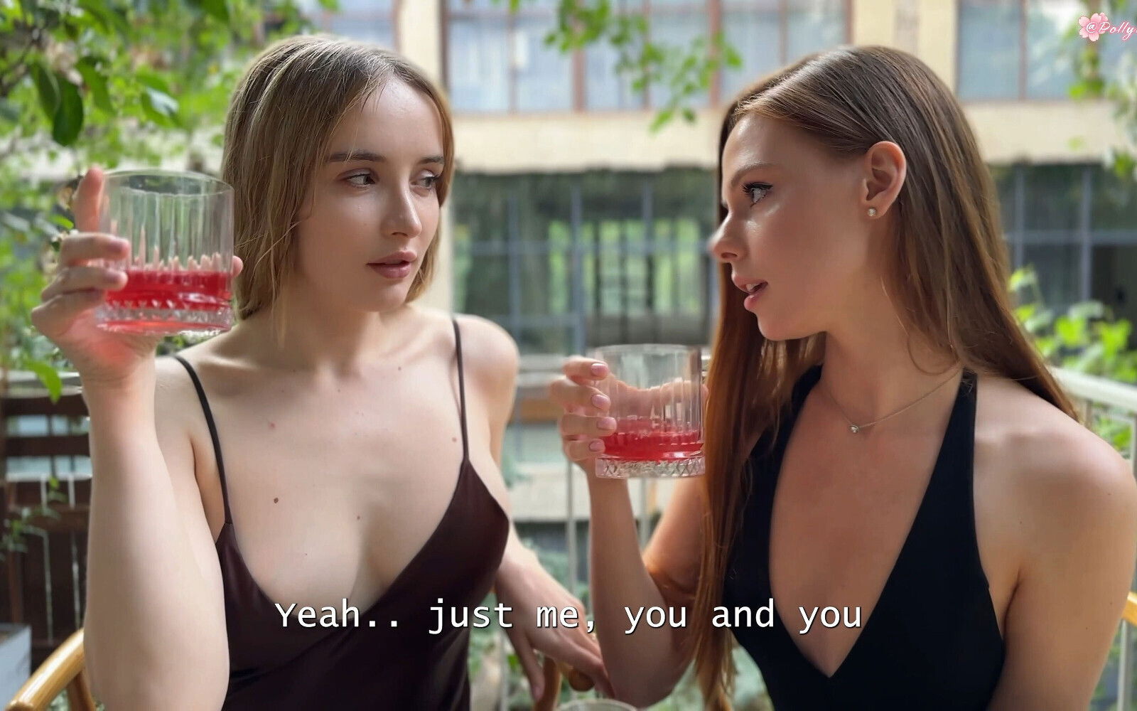 Threesome First Date! Lucky Fucks 19-year-old Stepsisters!