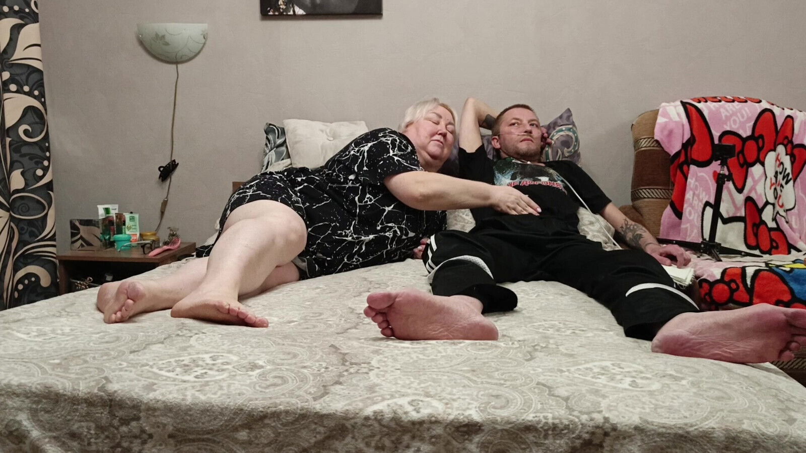 evening blowjob from neighbor swallowing