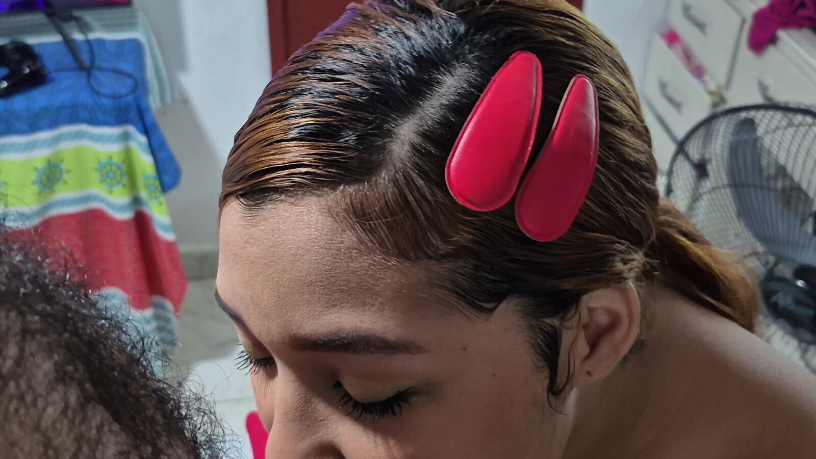 Venezuelan Arrived United States Lets Herself Recorded, with Great Shyness.