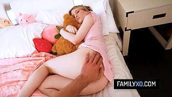 Stepdaughter'_s spanking turned into rough fuck Melody Marks