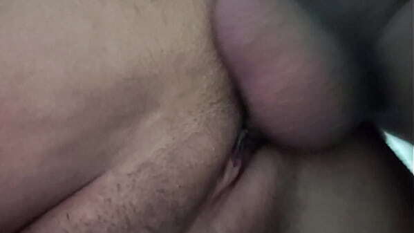 double vaginal with husband friend living room then husband creampies twice