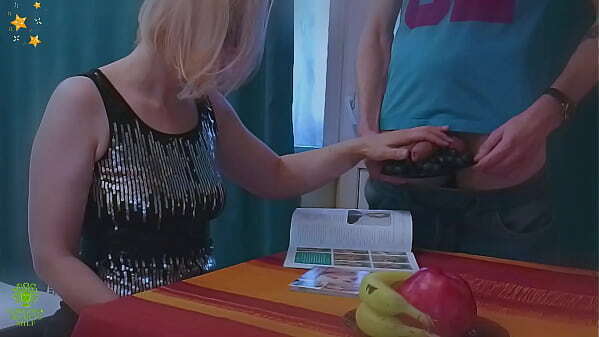 Appetizing plate, breakfast mature MILF from stepson