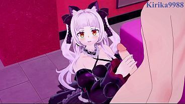 Tokino Sora Murasaki Shion (Nekomimi Mode) intense sex. Hololive VTuber Hentai