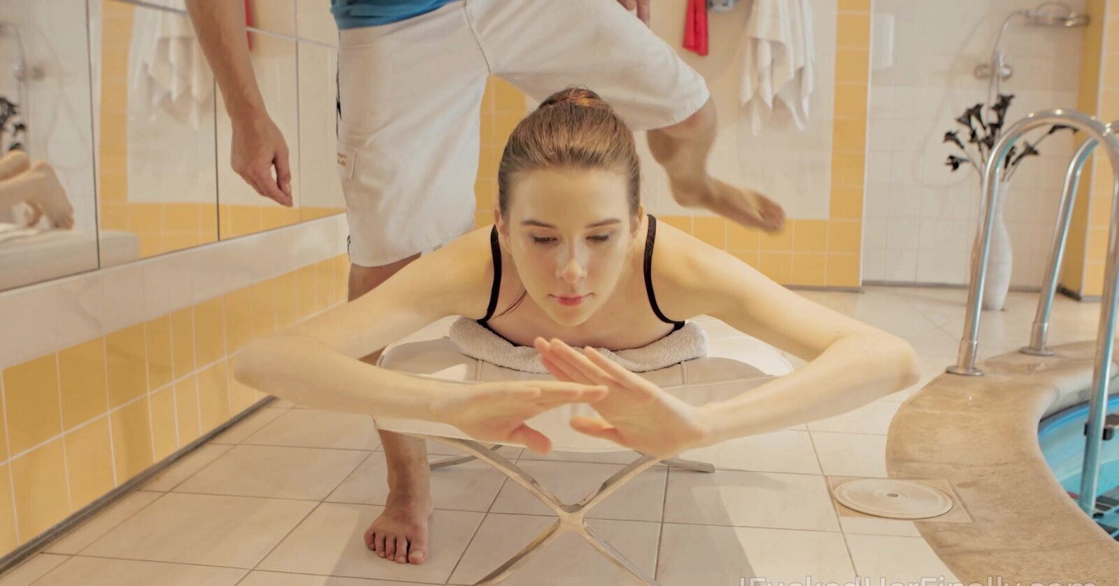 Sunny Honey, stunning brunette from minsk, belarus, steamy thong scene.