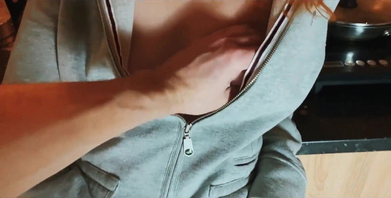 Wife Cheats Kitchen While Husband Room