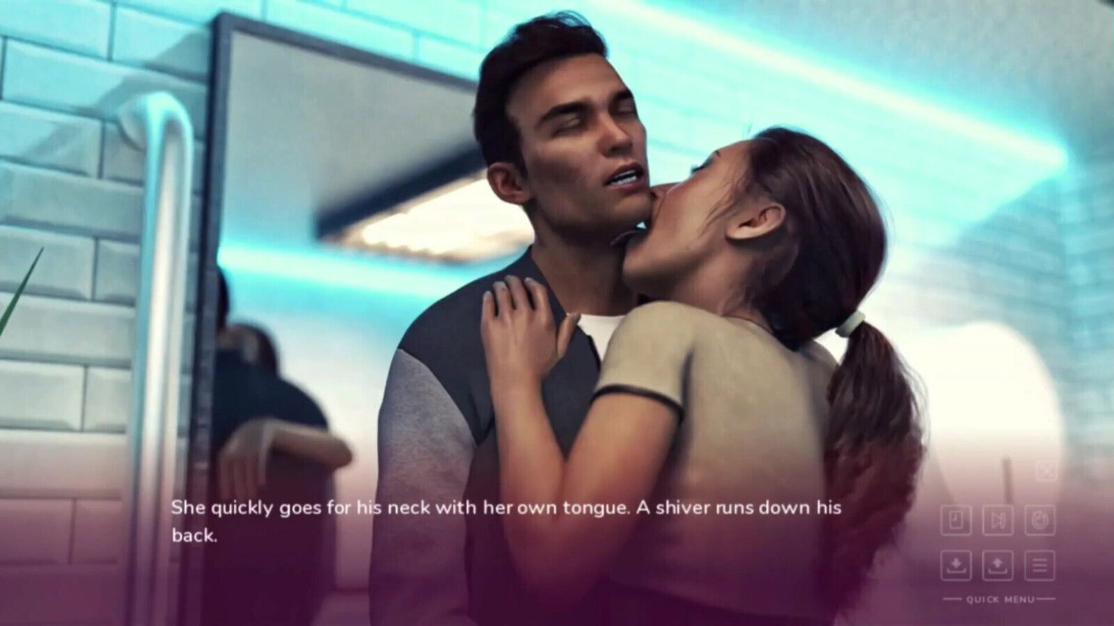 Restaurant Restroom Life Changes Keeley Ep01