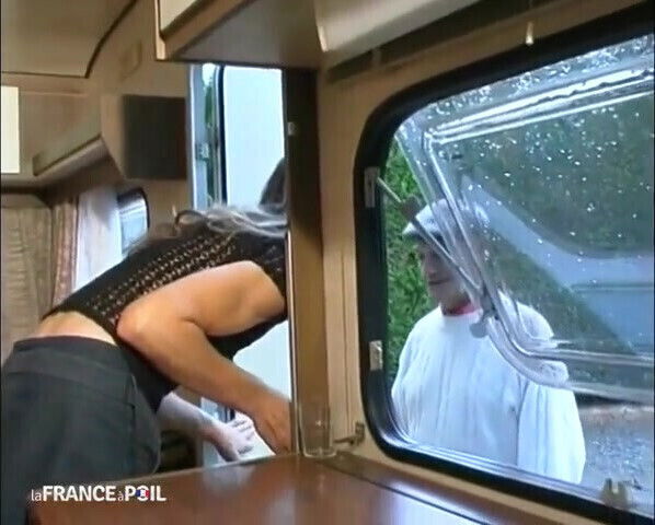 Grandpa Visits Favorite Whore Washes with Glove Before Fucking!