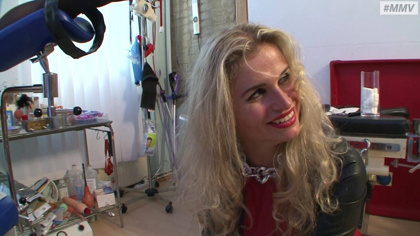 German BDSM Slave licking enema