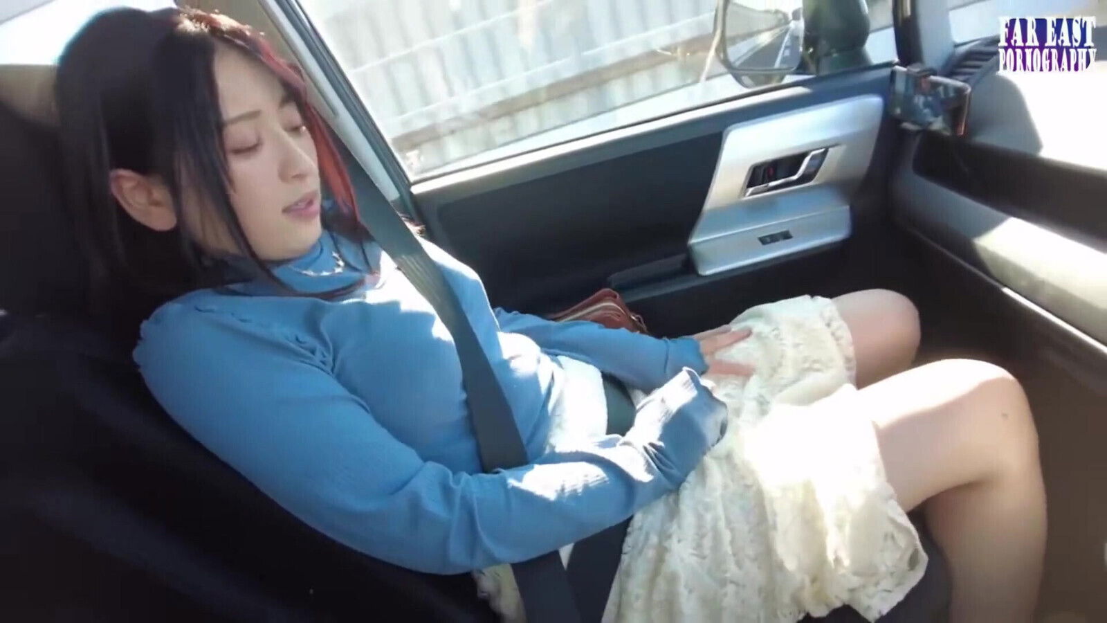 Skirt Side Tease Where Slick Grazing Turns Instant Climax Moment Sinks