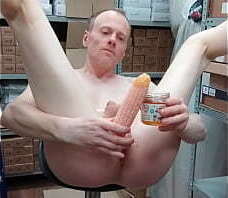 LanaTuls Slut Whore FoodSex with KiWi Honey with Dilator Corn Dildo