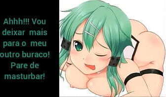 HENTAI SHINON ONLINE)(COM ONAHOLE)TRADUZIDO