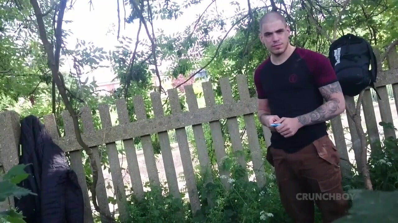 Oscar Wood used raw by John Strap in exhi park in London