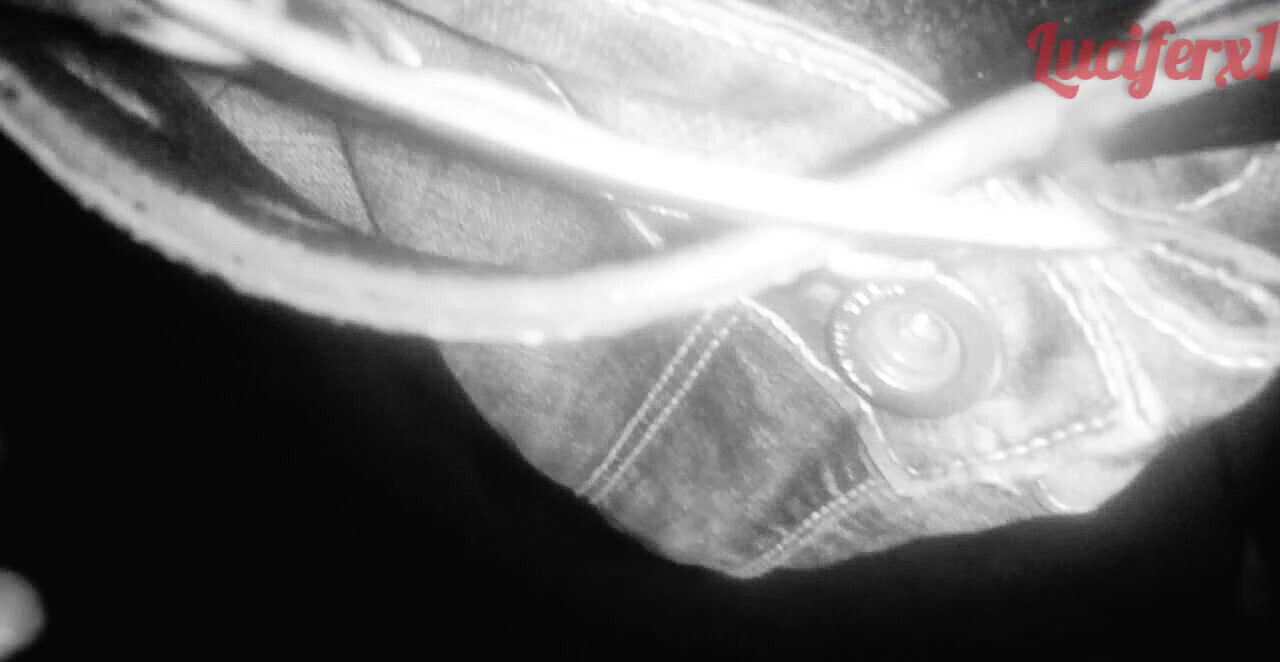 Hard big black dick in long jeans pants