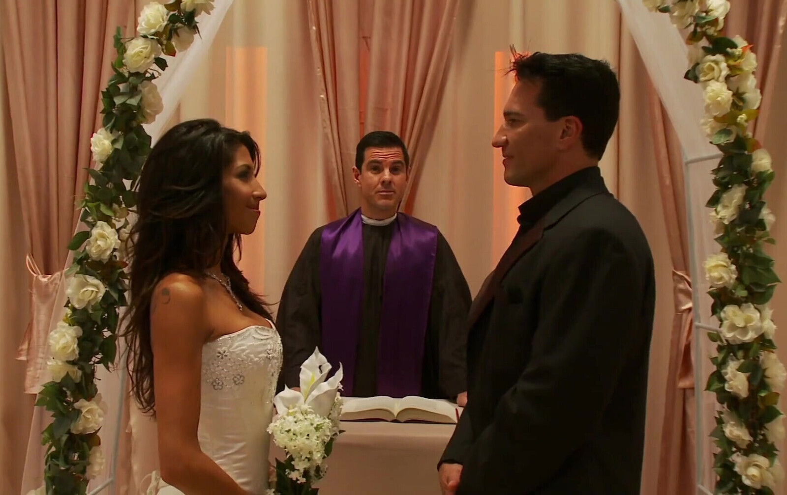 Super hot babe gets her pussy drilled after the wedding