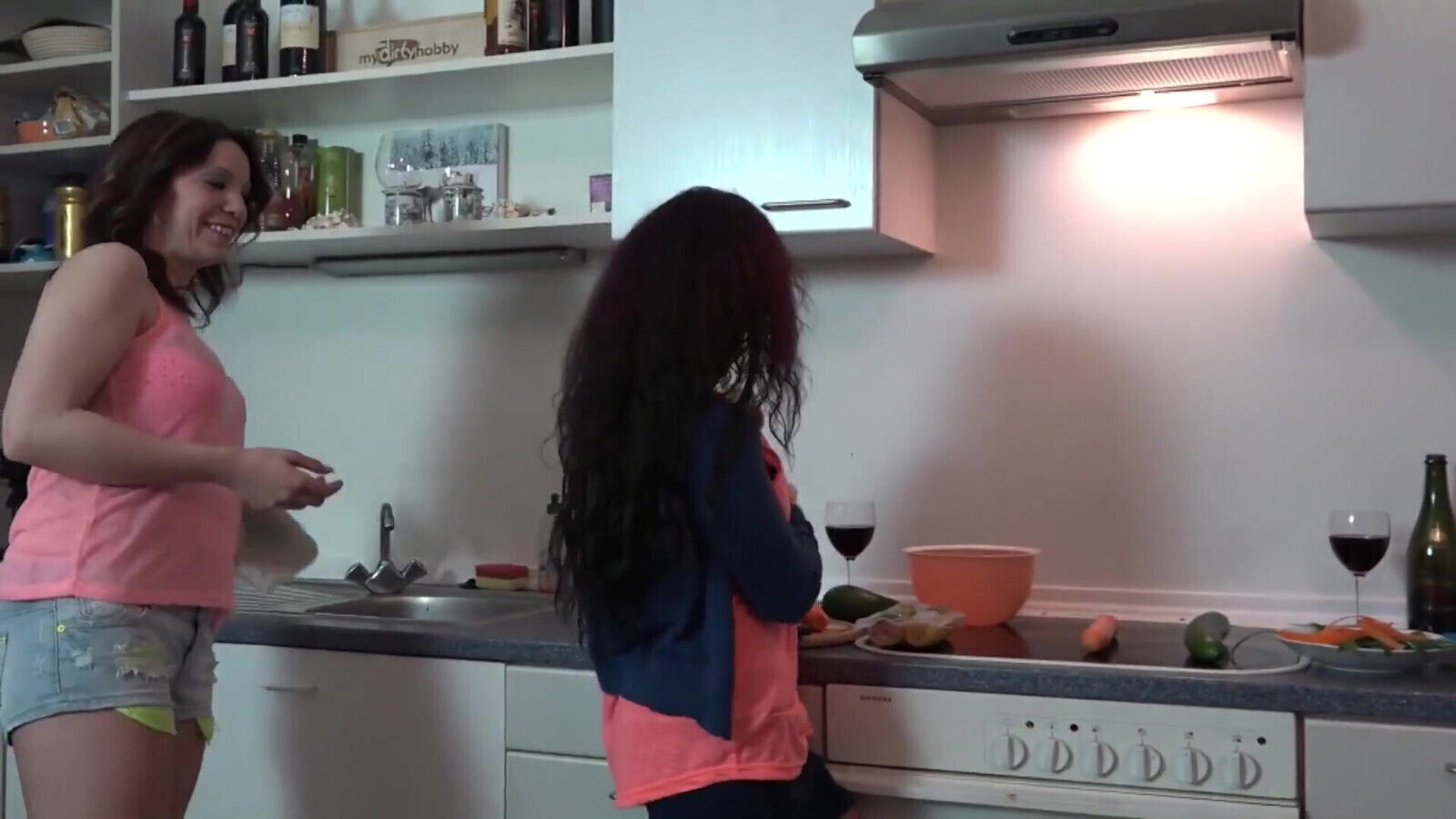 Lesbian Babes From France Playing with Big Toy