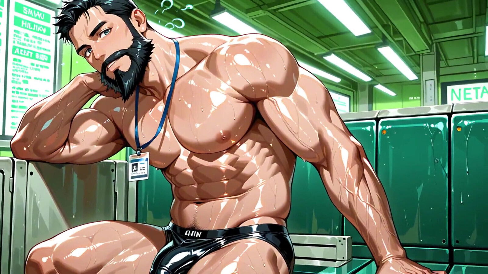 Ai Gay Muscle Men with Big Bulges