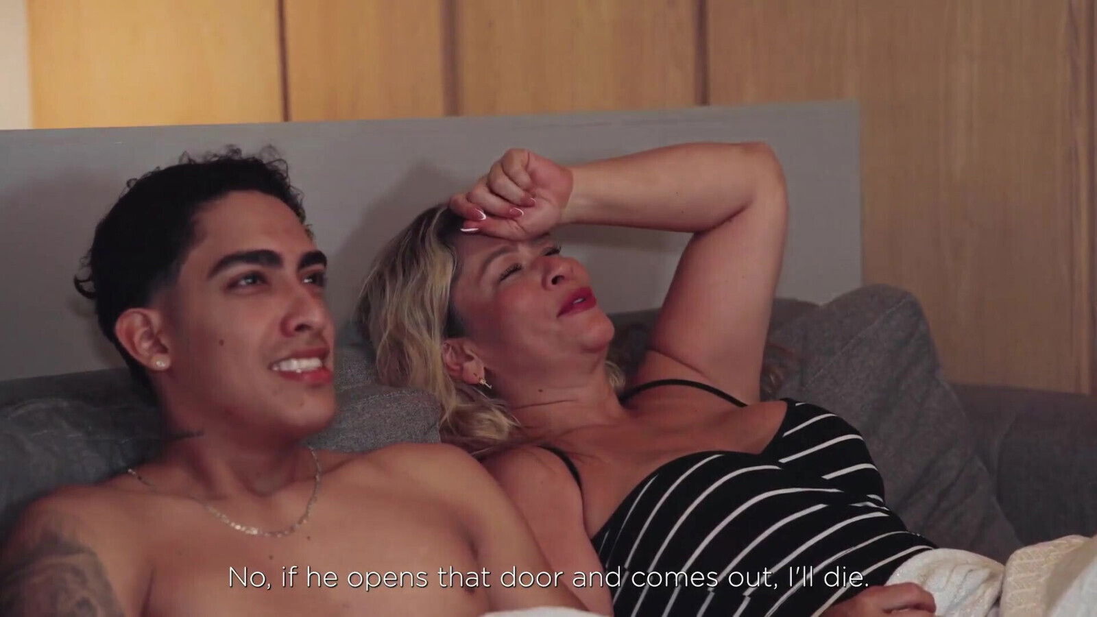 Step Stepmommy Gets Horny and Ask Him to Fuck While His Husband Is in the Bedroom