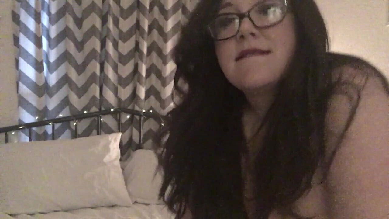 Big tit BBW in fishnets dildo sucking and fucking