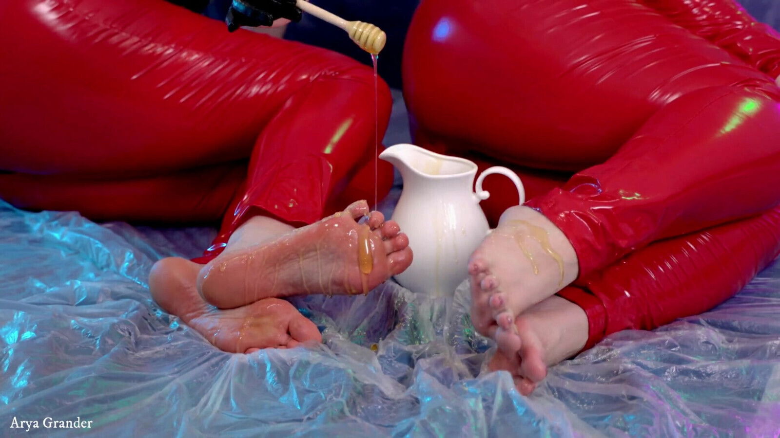 Anal Game with Plug and Pussy Fuck Dildo Sex Feet Tease Moaning with Juicy Pussy